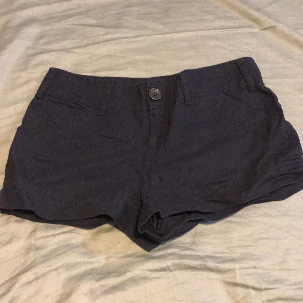 Y2K Vintage Linen navy Shorts